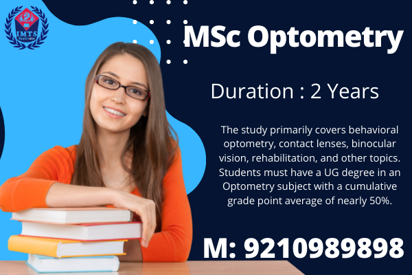 MSc Optometry Distance Education Admission