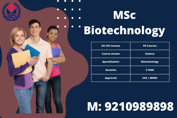 MSc Biotechnology Distance Education Admission